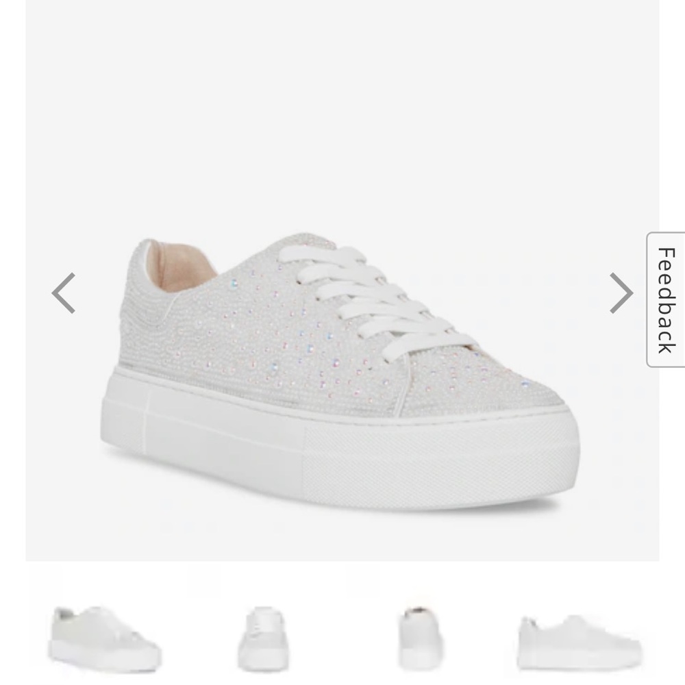 Betsey Johnson platform wedding sneakers